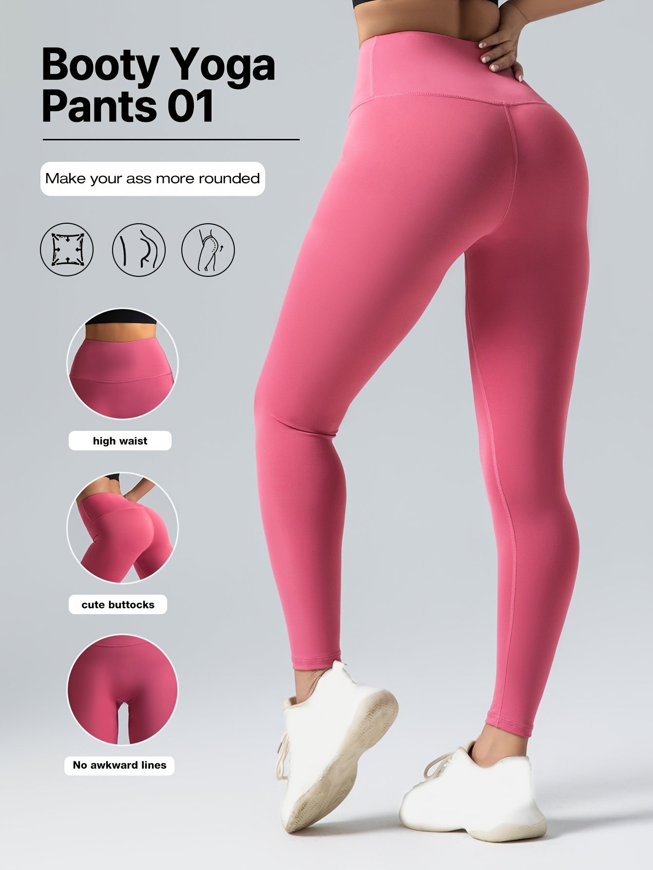 Roselle: Stretchy, Tummy-Control, High-Waisted Yoga Pants for Women