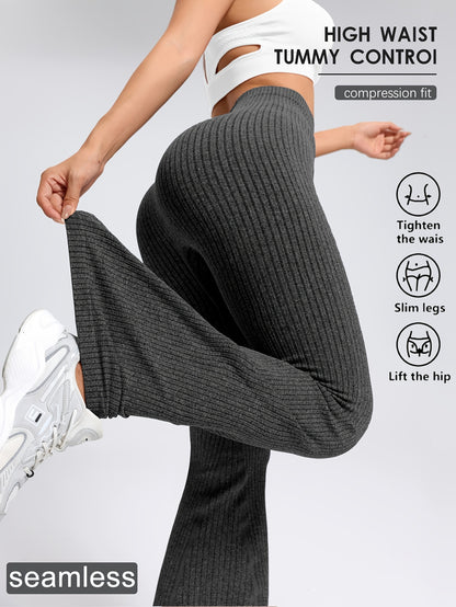 Selene: Tummy Control, High-Waist Yoga Flare Pants