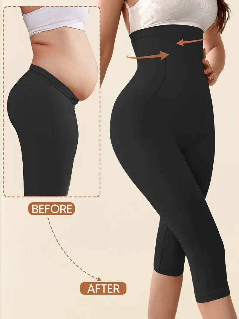 Liora: Tummy Control & Butt Lifting High-Waist Shaping Capri Pants