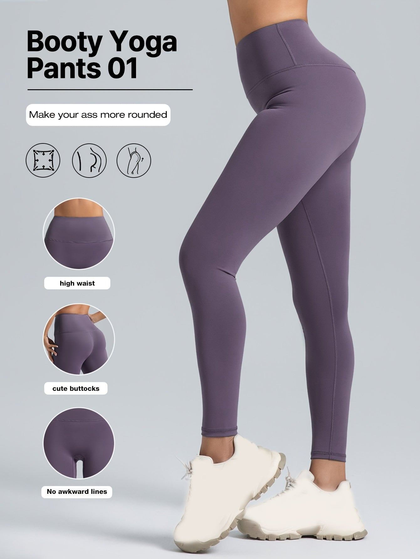 Roselle: Stretchy, Tummy-Control, High-Waisted Yoga Pants for Women