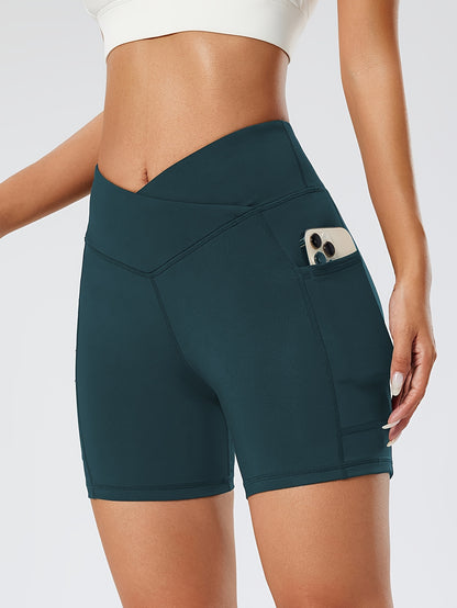 Nala: High-Waist Tummy Control Shorts with Pockets