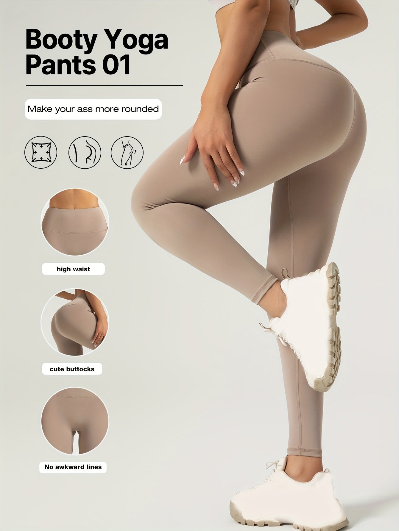 Roselle: Stretchy, Tummy-Control, High-Waisted Yoga Pants for Women