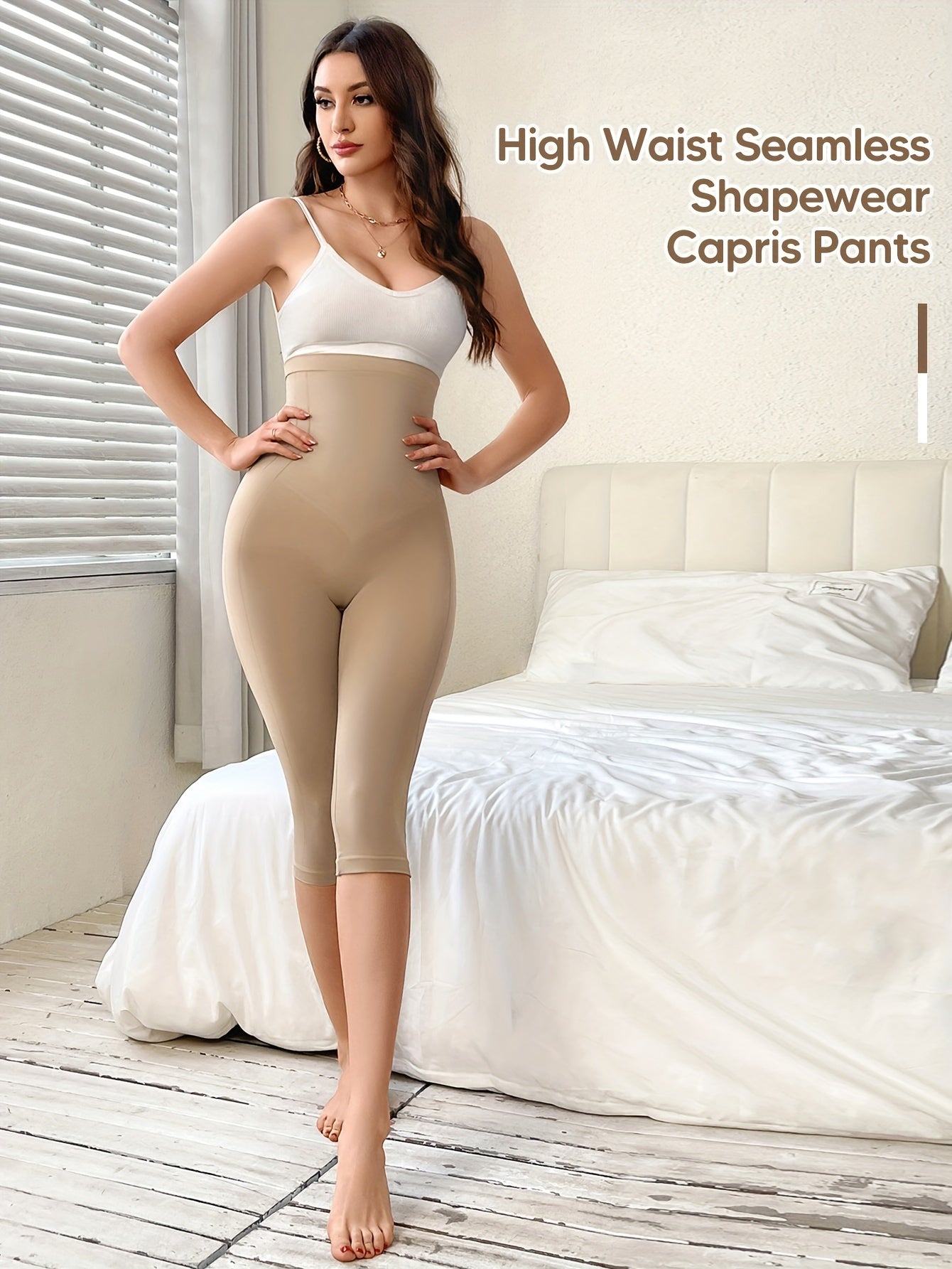 Liora: Tummy Control & Butt Lifting High-Waist Shaping Capri Pants