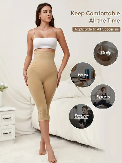 Liora: Tummy Control & Butt Lifting High-Waist Shaping Capri Pants