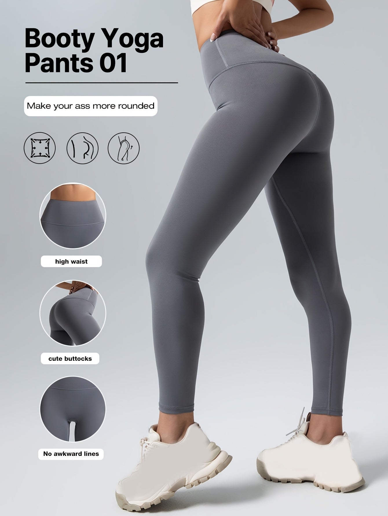 Roselle: Stretchy, Tummy-Control, High-Waisted Yoga Pants for Women