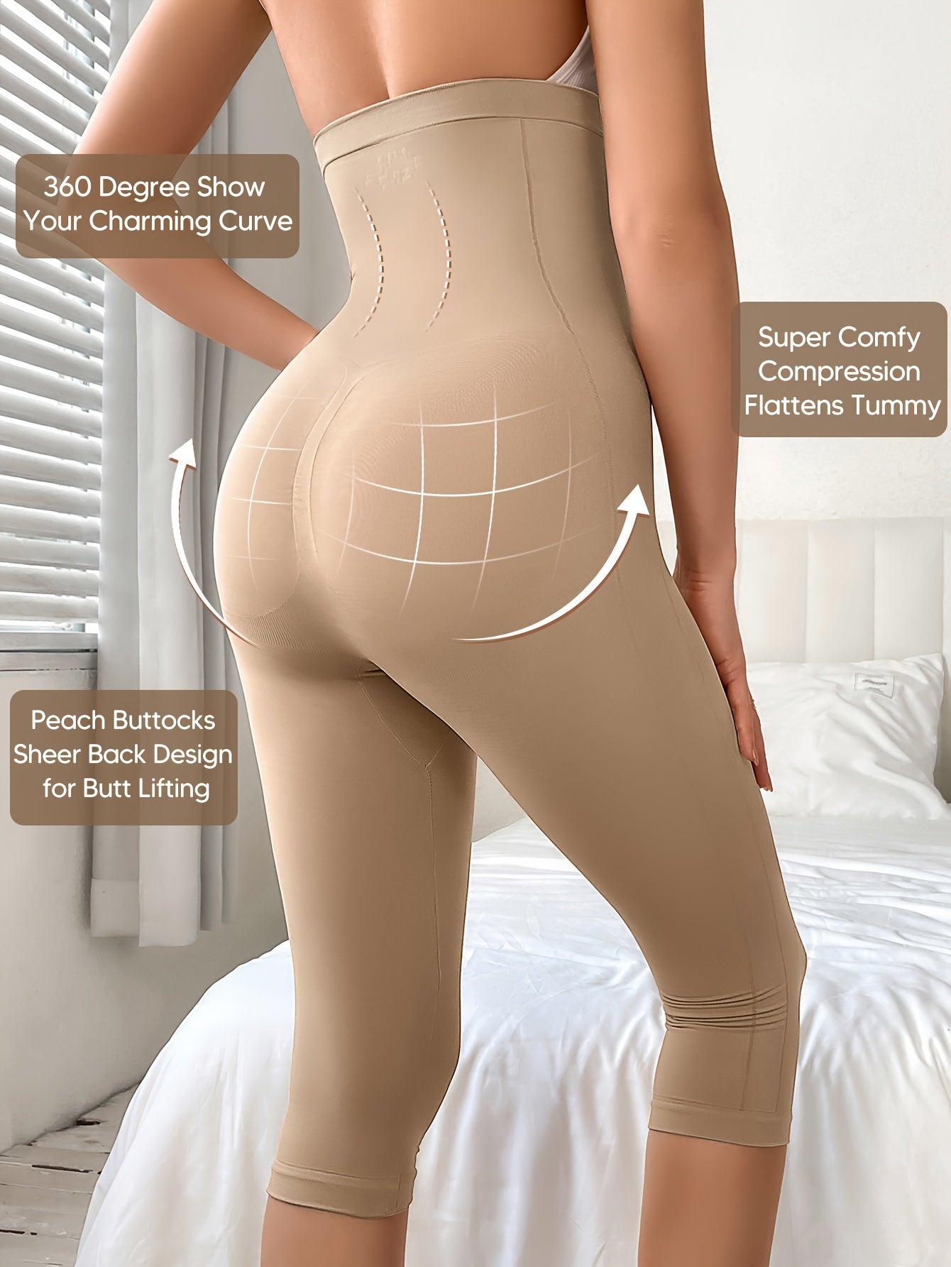 Liora: Tummy Control & Butt Lifting High-Waist Shaping Capri Pants