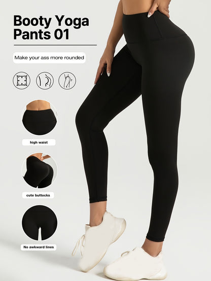 Roselle: Stretchy, Tummy-Control, High-Waisted Yoga Pants for Women