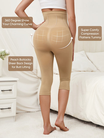 Liora: Tummy Control & Butt Lifting High-Waist Shaping Capri Pants