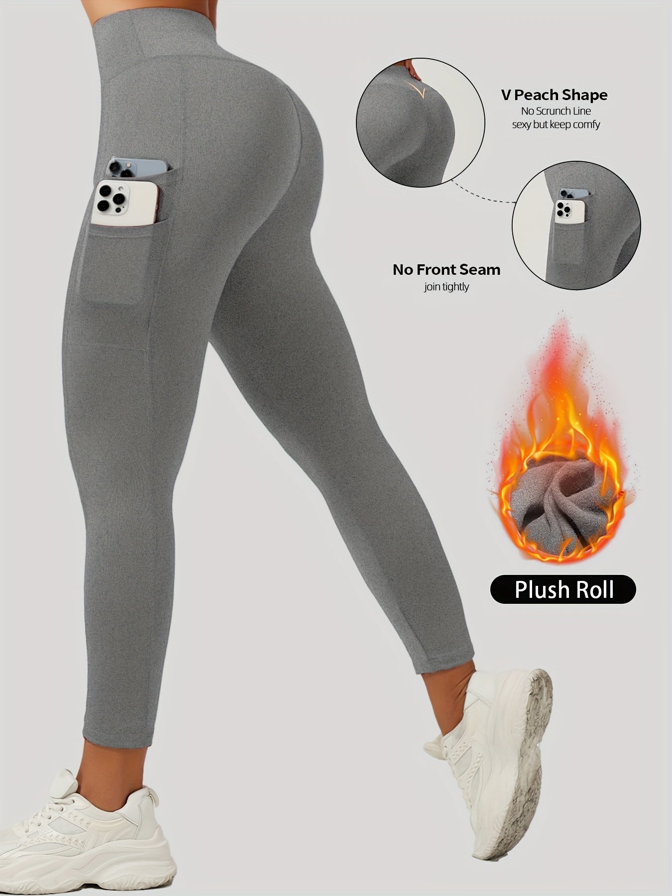 Celeste: 4-Pocket, High-Waist, Stretchy, Tummy Control Yoga Leggings