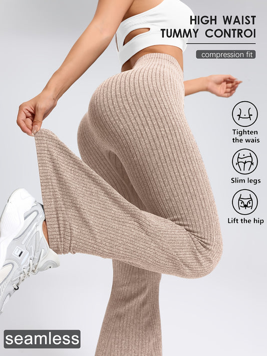 Selene: Tummy Control, High-Waist Yoga Flare Pants