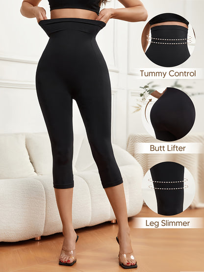 Liora: Tummy Control & Butt Lifting High-Waist Shaping Capri Pants