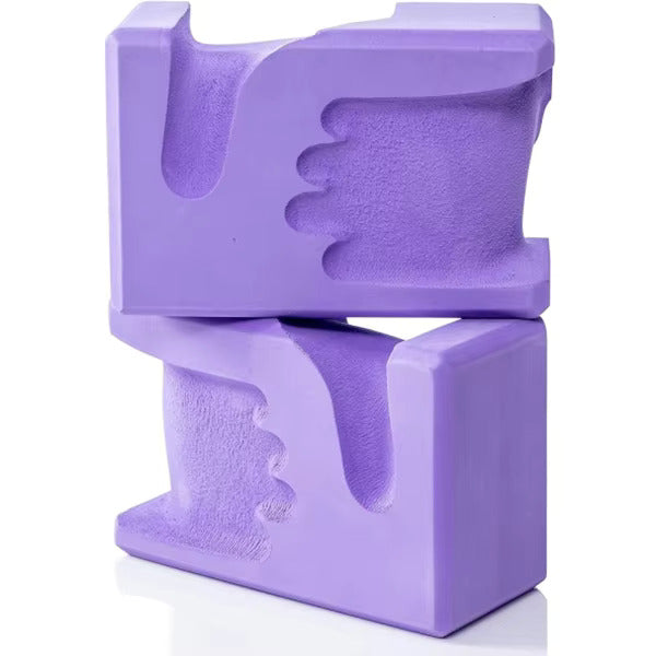 Hand Shaped Yoga Block Set (Reduce Wrist Pain)